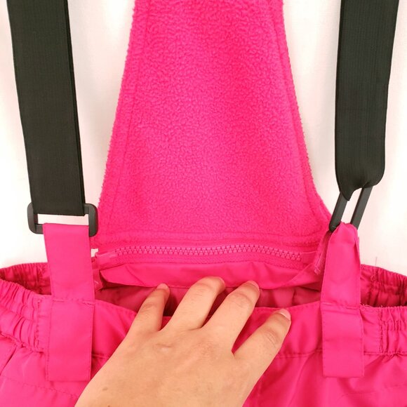 Total Girl Pink Insulated Winter Snow Bib Pants Outdoor Overalls Size 10/12 - Picture 6 of 16